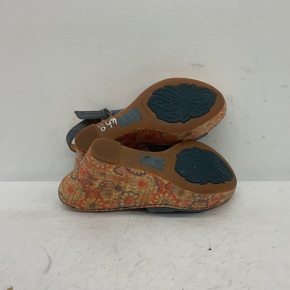 Born Gray Leather Slingback Heels Women's Shoe Size 8 - Picture 3 of 6